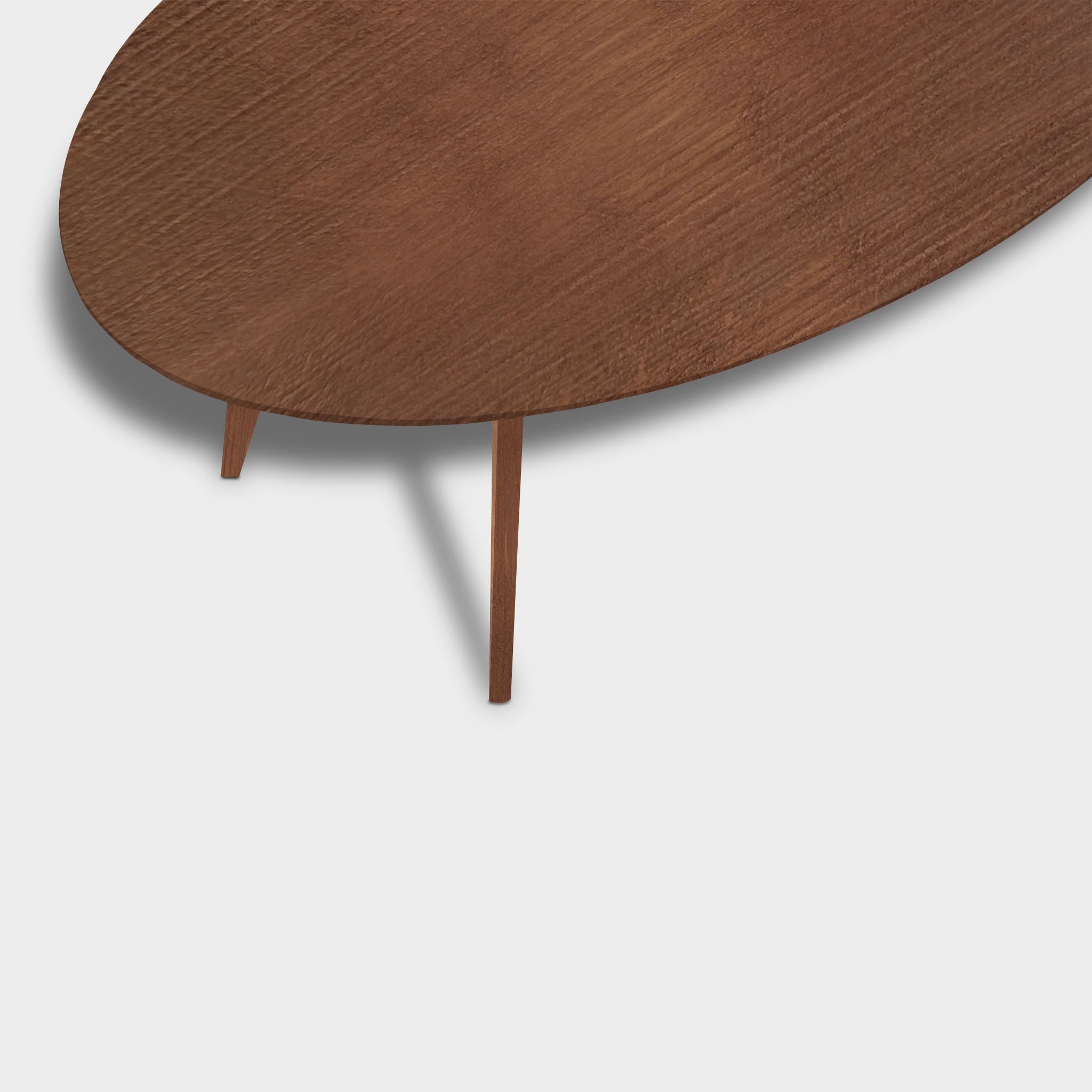 Tafel Ovaal Eikenhout - Hout Onderstel - Toscane 102