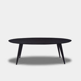Table Oval Oak - Wooden Base - Dark Oak