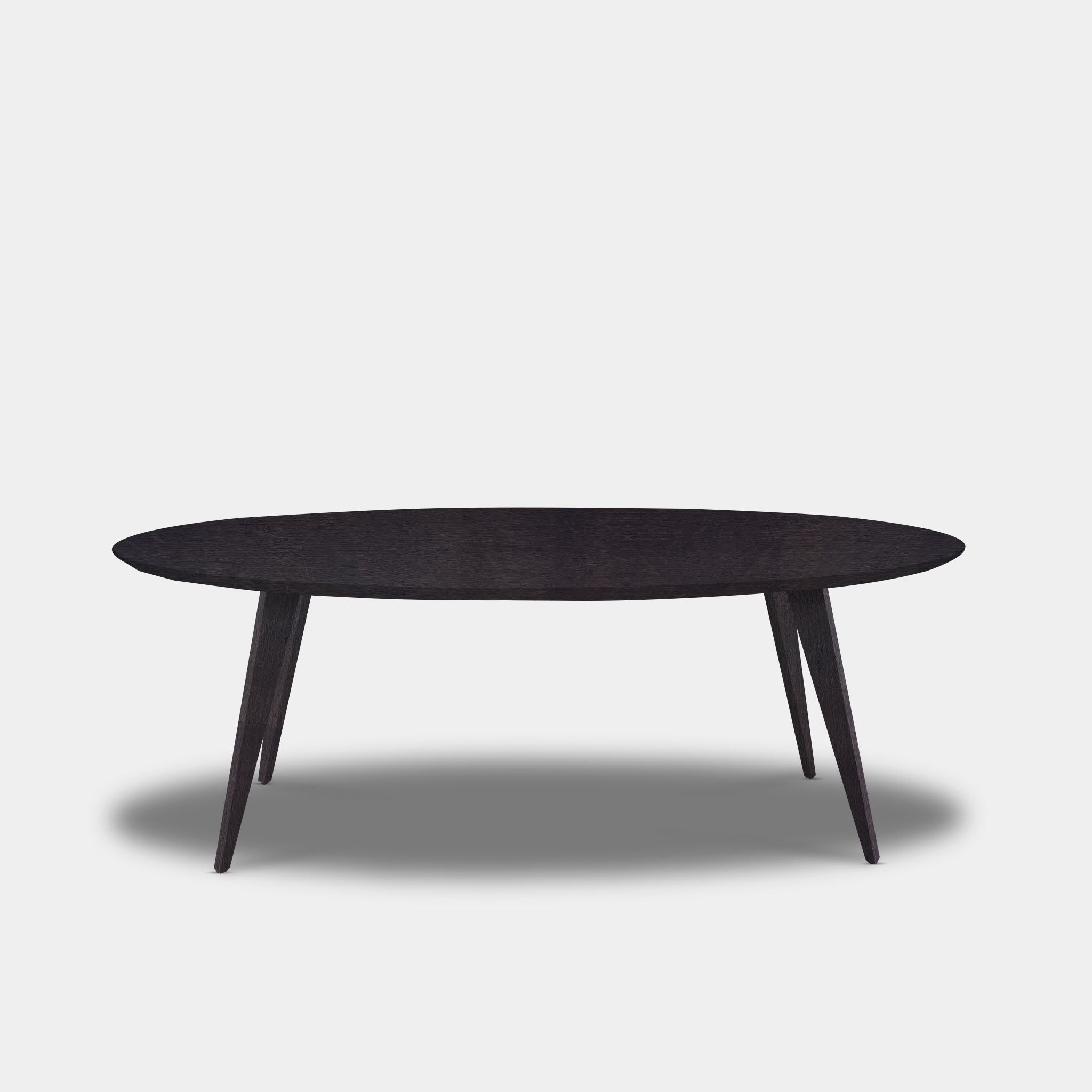Table Oval Oak - Wood Base - Night Glow