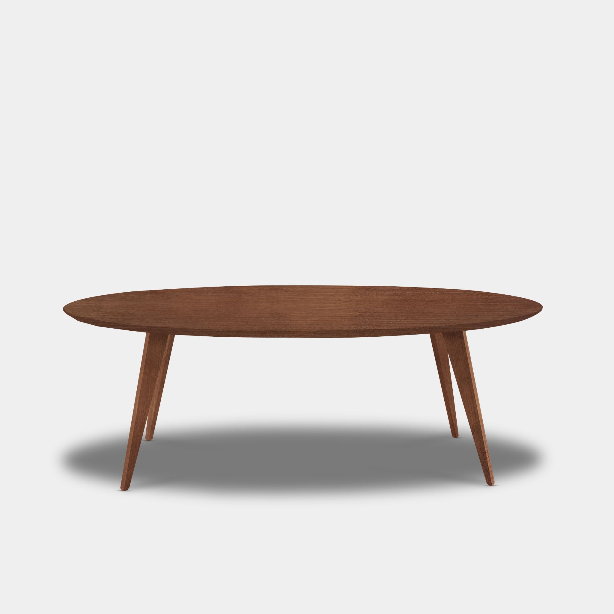 Tafel Ovaal Eikenhout - Hout Onderstel - Toscane 102