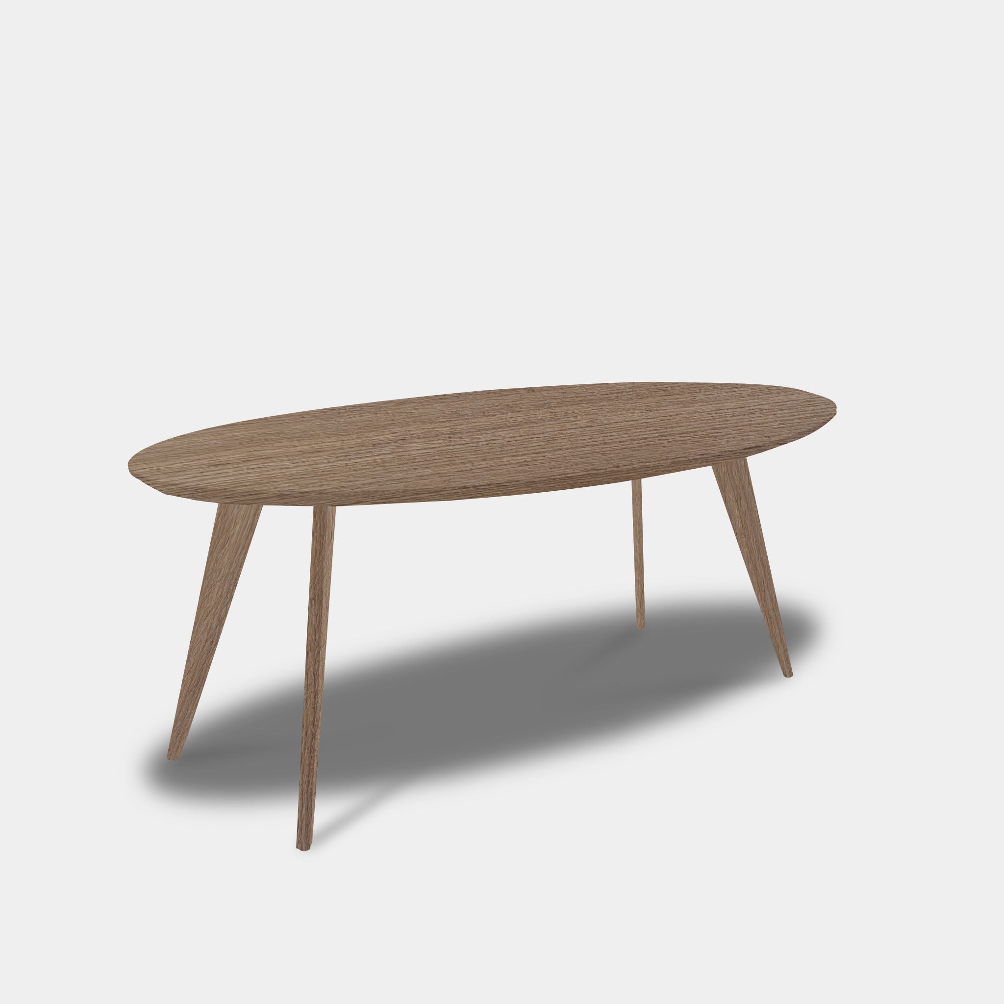 Table ovale en chêne - Base en bois - Pura Natura