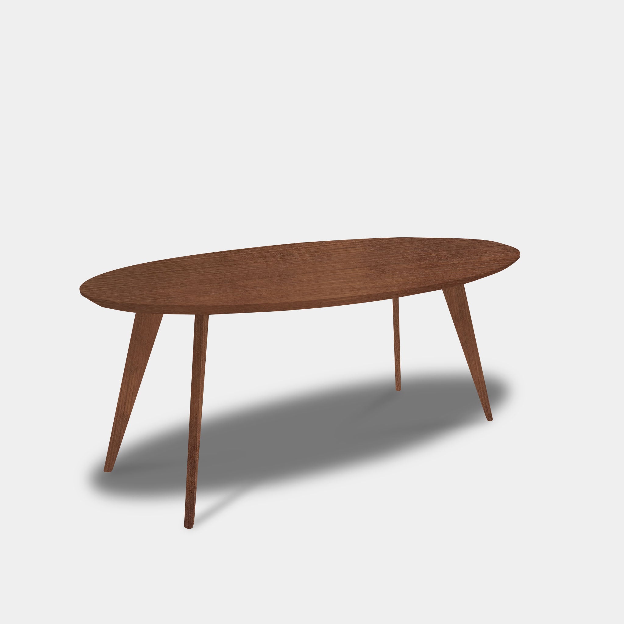Tafel Ovaal Eikenhout - Hout Onderstel - Toscane 102