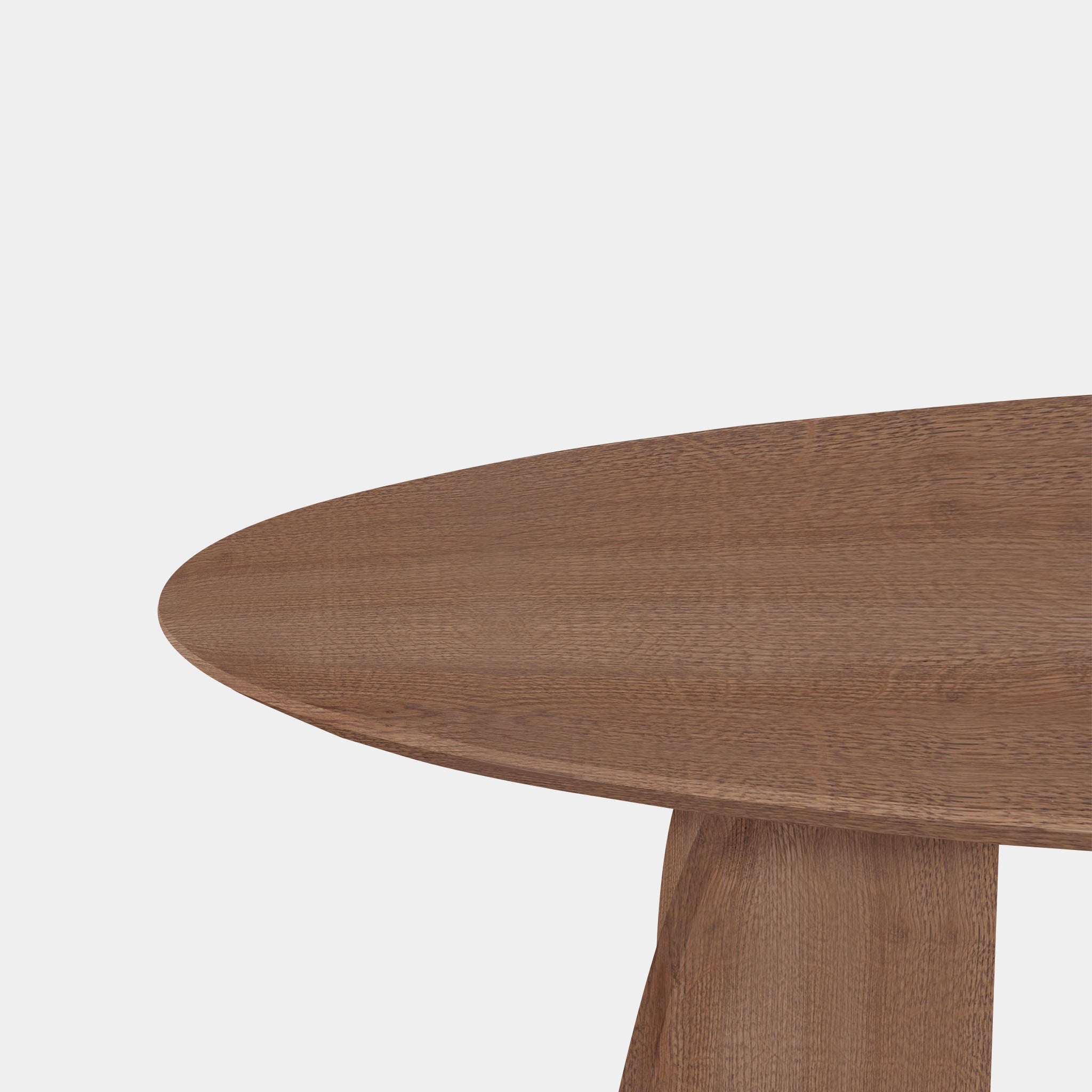 Tafel Ovaal Eikenhout - Set Driehoek - Cinnamon