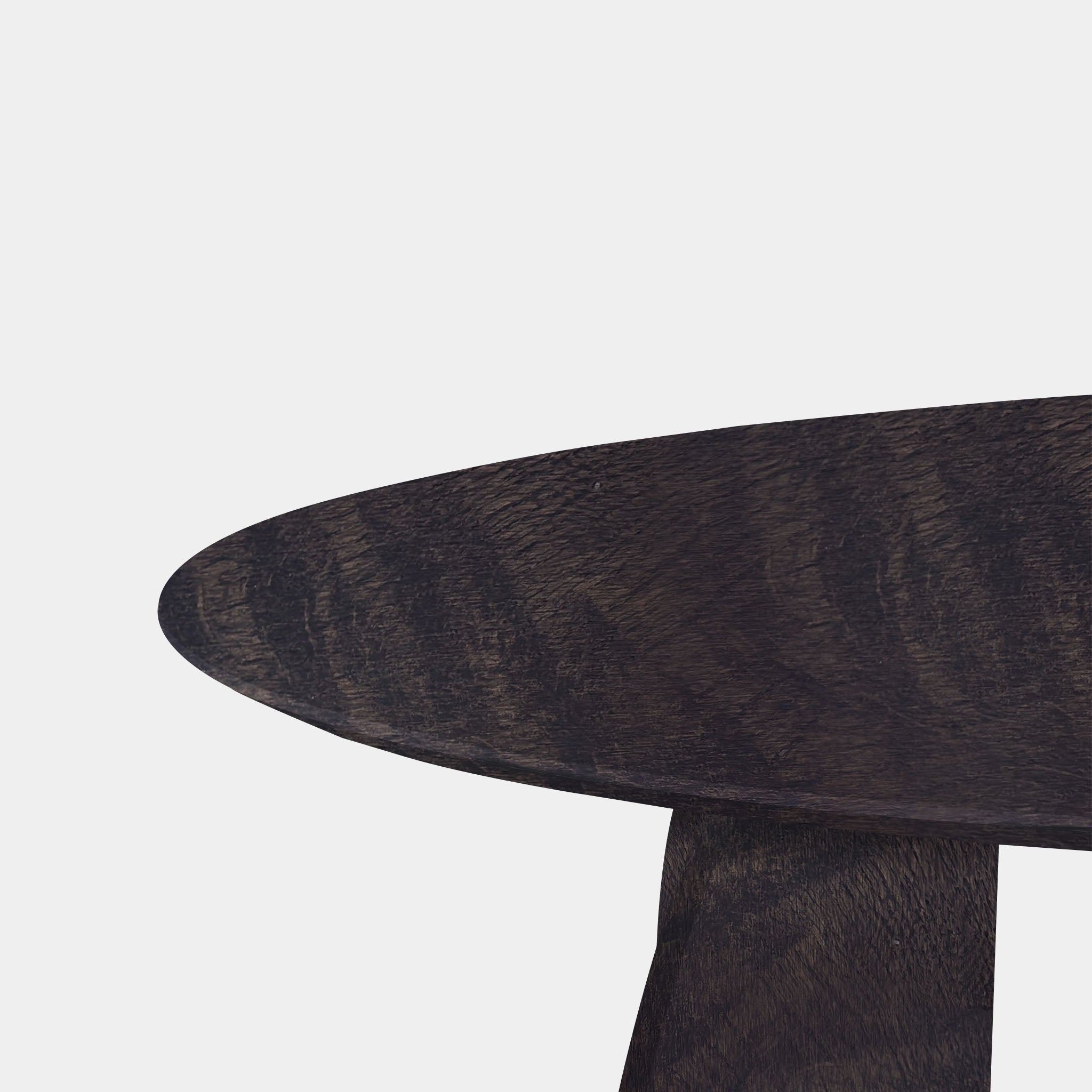 Table Oval Oak - Set Triangle - Dark Grey