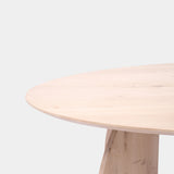 Tafel Ovaal Eikenhout - Set Driehoek - Onbehandeld
