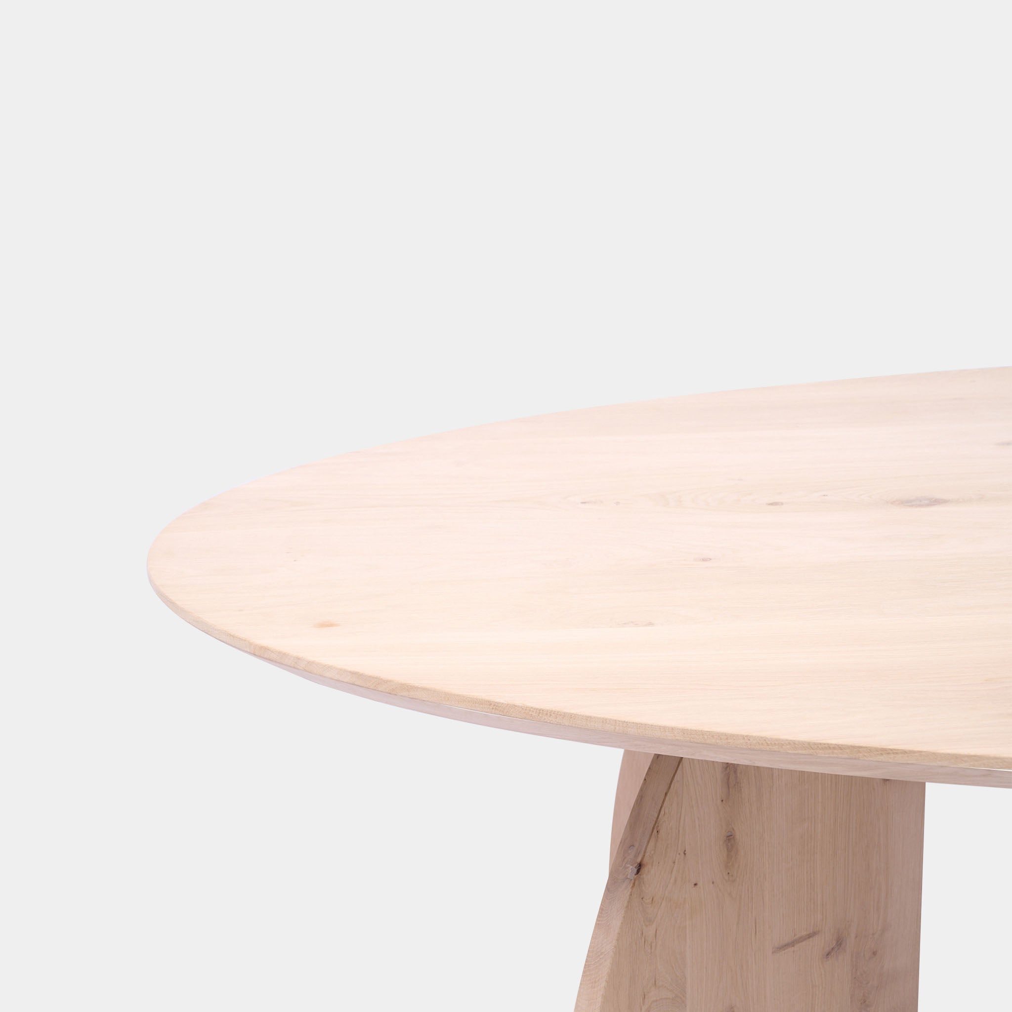 Table ovale en chêne - Set Triangle - Non traité