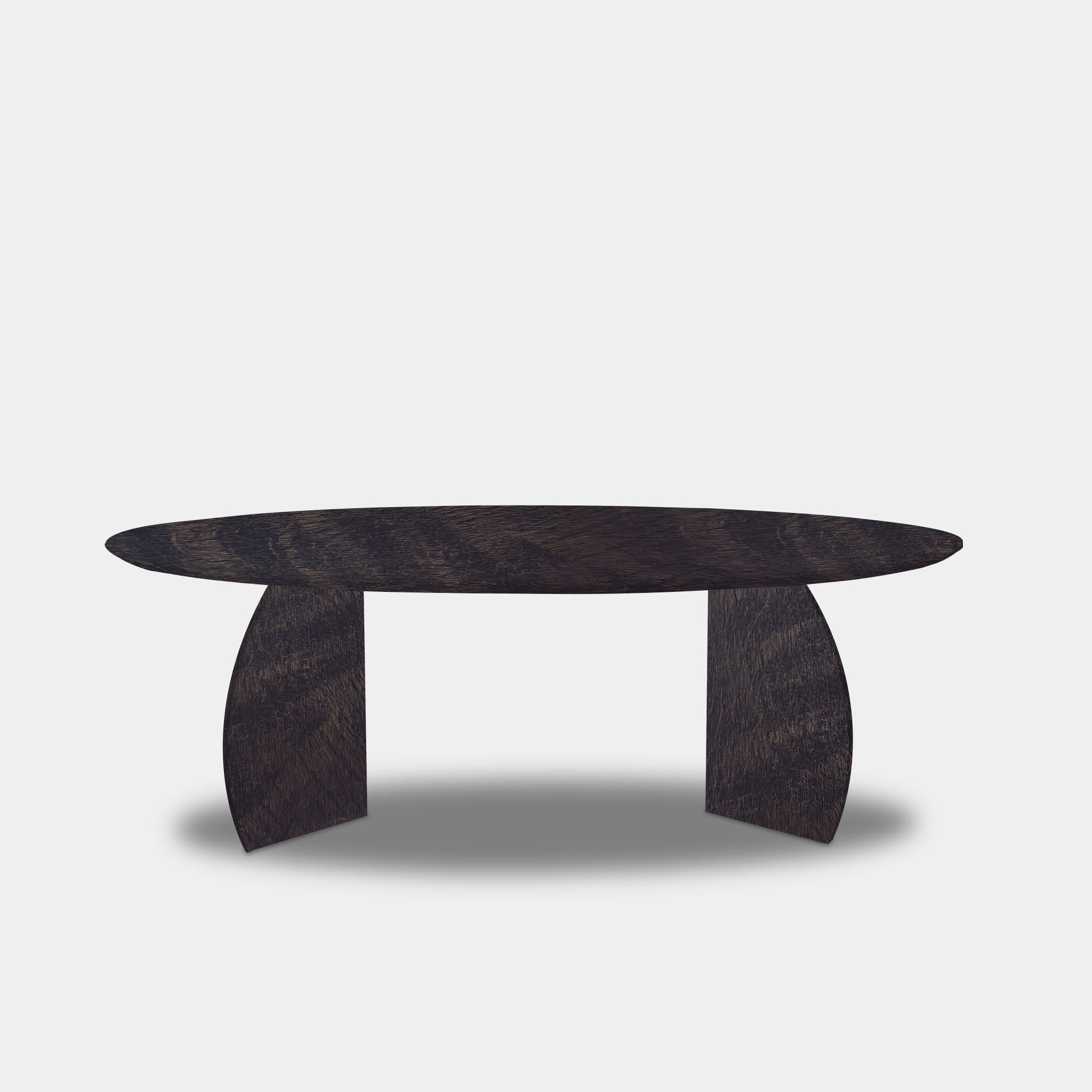 Table Oval Oak - Set Triangle - Dark Grey