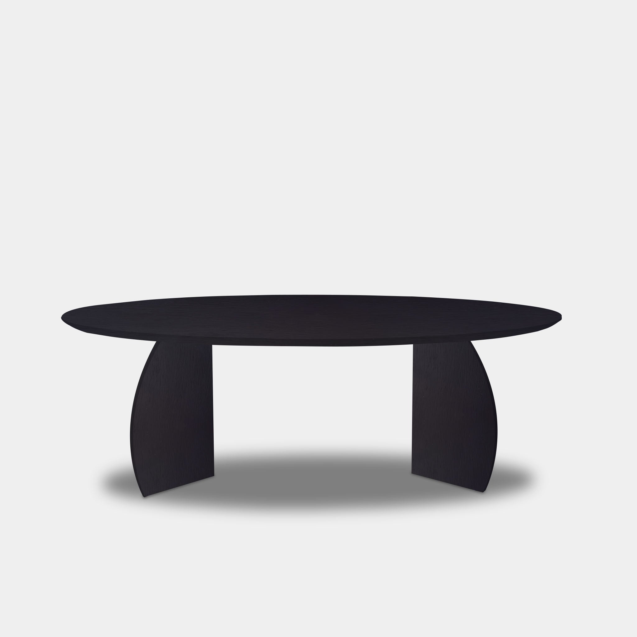 Tafel Ovaal Eikenhout - Set Driehoek - Donker Eiken