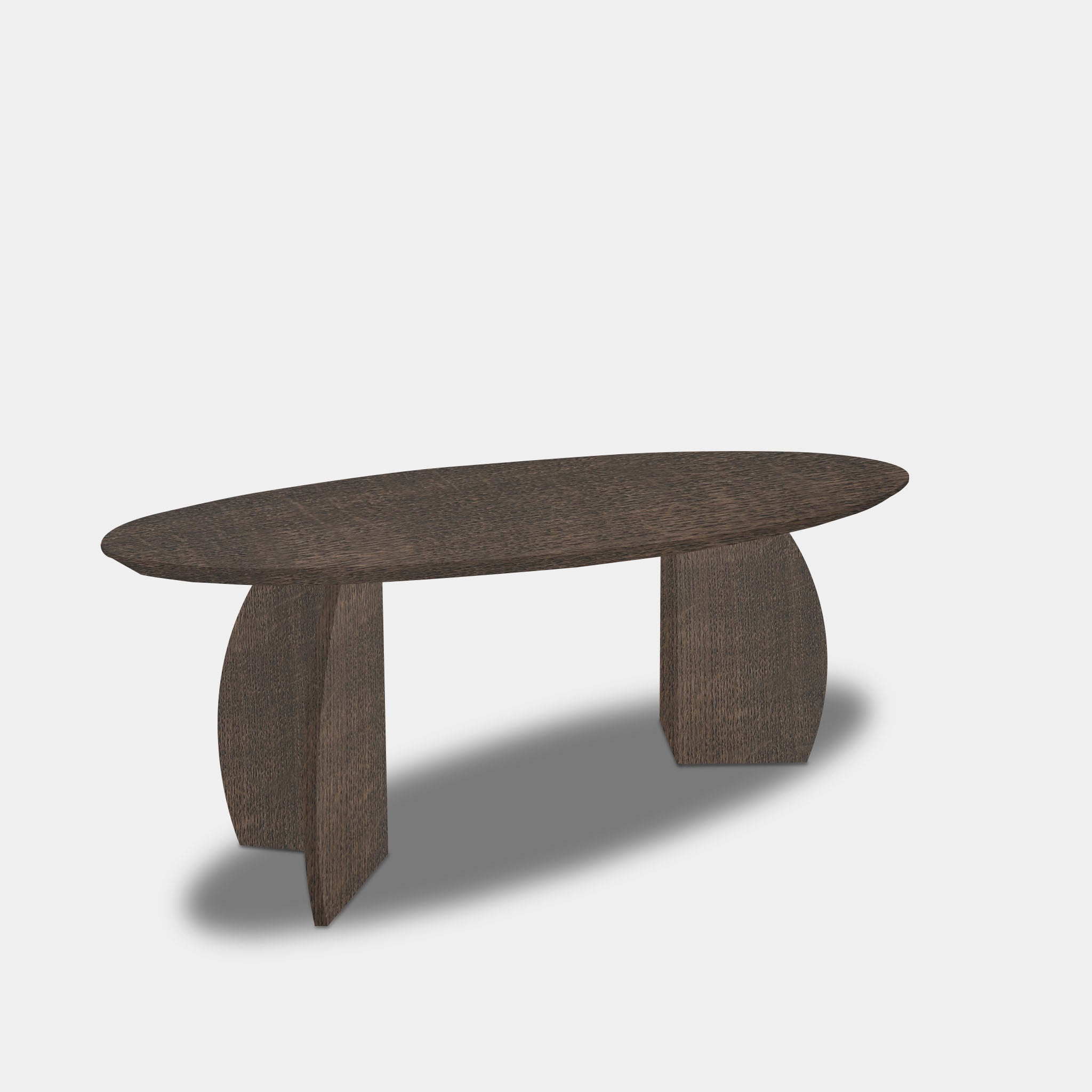 Tafel Ovaal Eikenhout - Set Driehoek - Zand