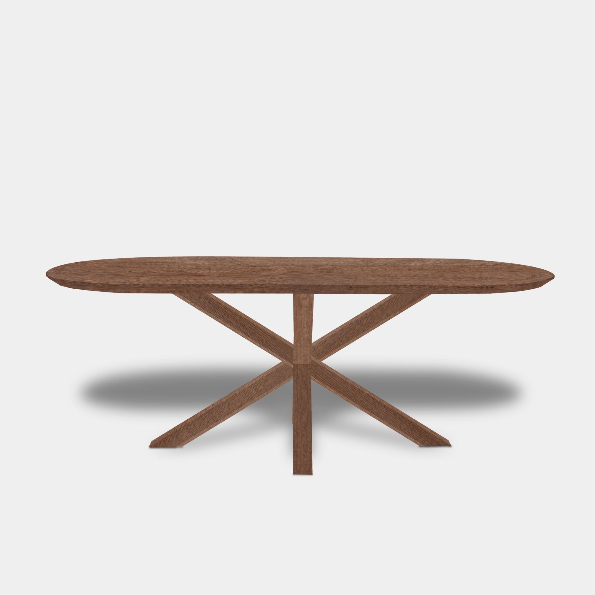 Table plate ovale en chêne - Matrix Wood - Cannelle
