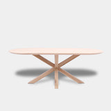 Tafel Plat Ovaal eikenhout - Matrix hout - onbehandeld