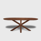 Tafel Plat Ovaal eikenhout - Matrix hout - Toscane 102