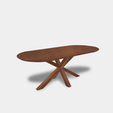 Tafel Plat Ovaal eikenhout - Matrix hout - Toscane 102