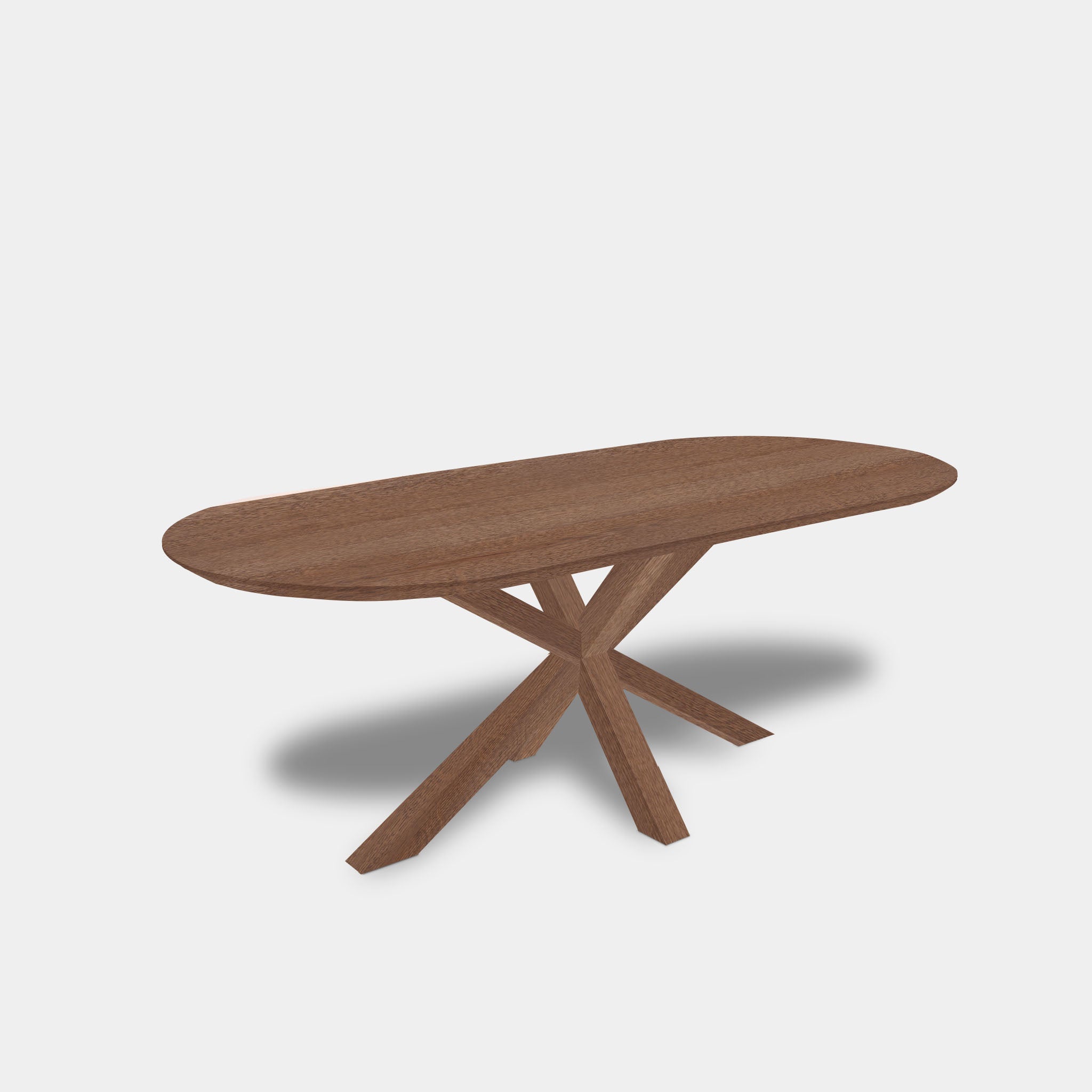 Table plate ovale en chêne - Matrix Wood - Cannelle