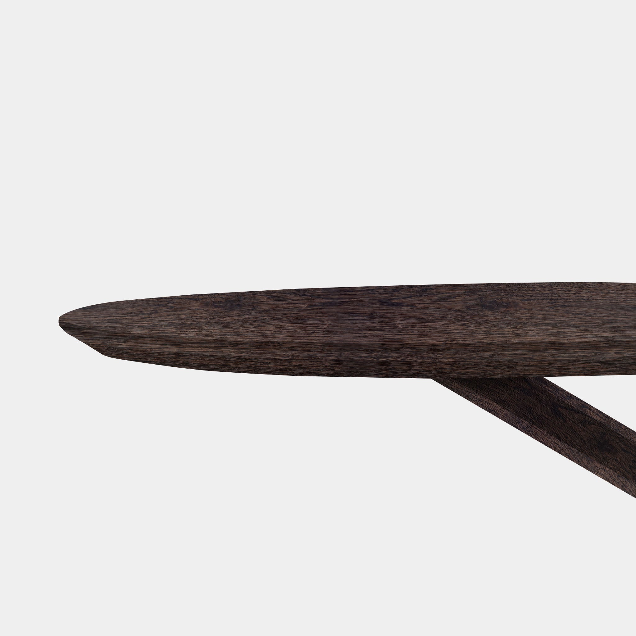 Tafel Plat Ovaal eikenhout - Matrix hout - Dear Brown