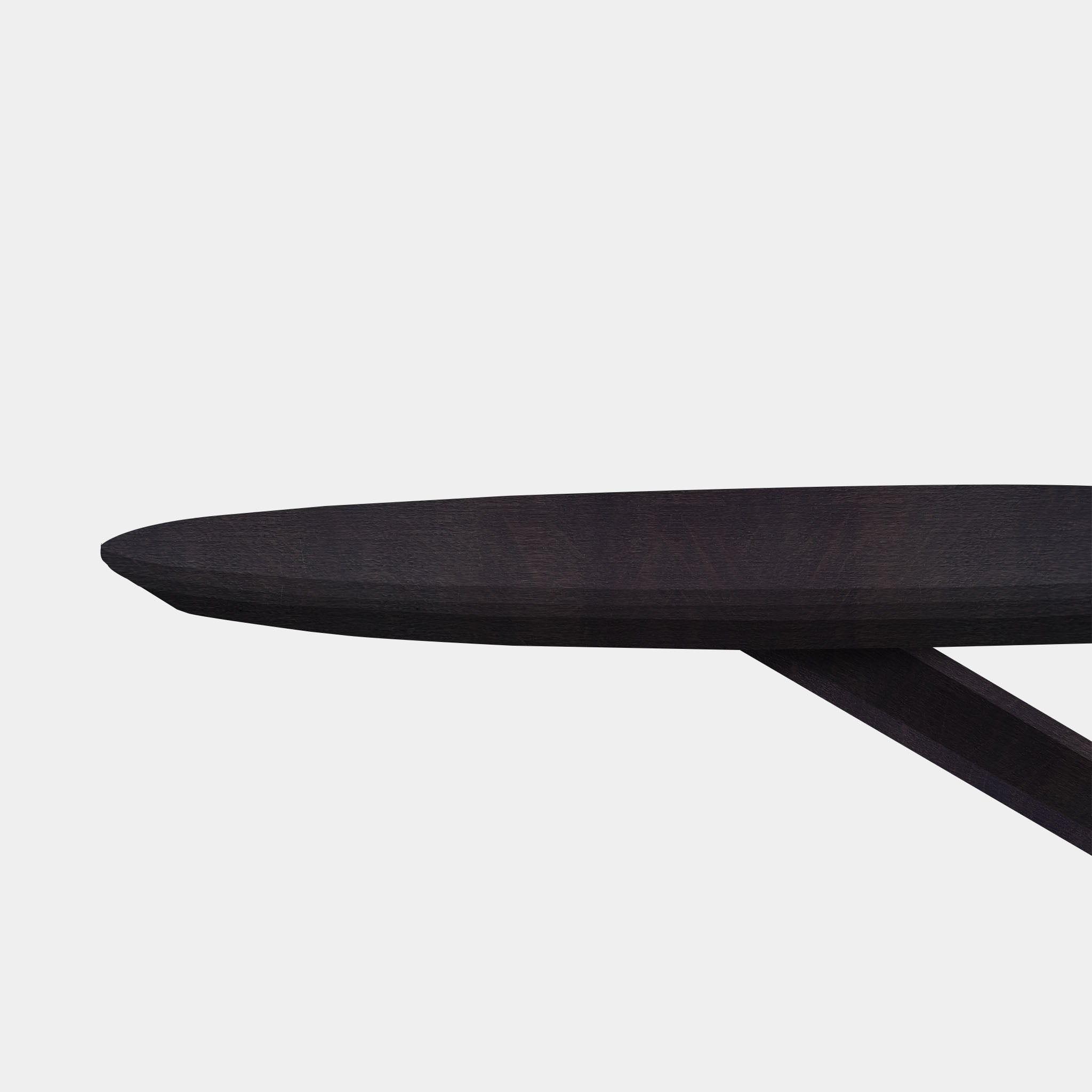 Table Flat Oval Oak Wood - Matrix Wood - Night Glow