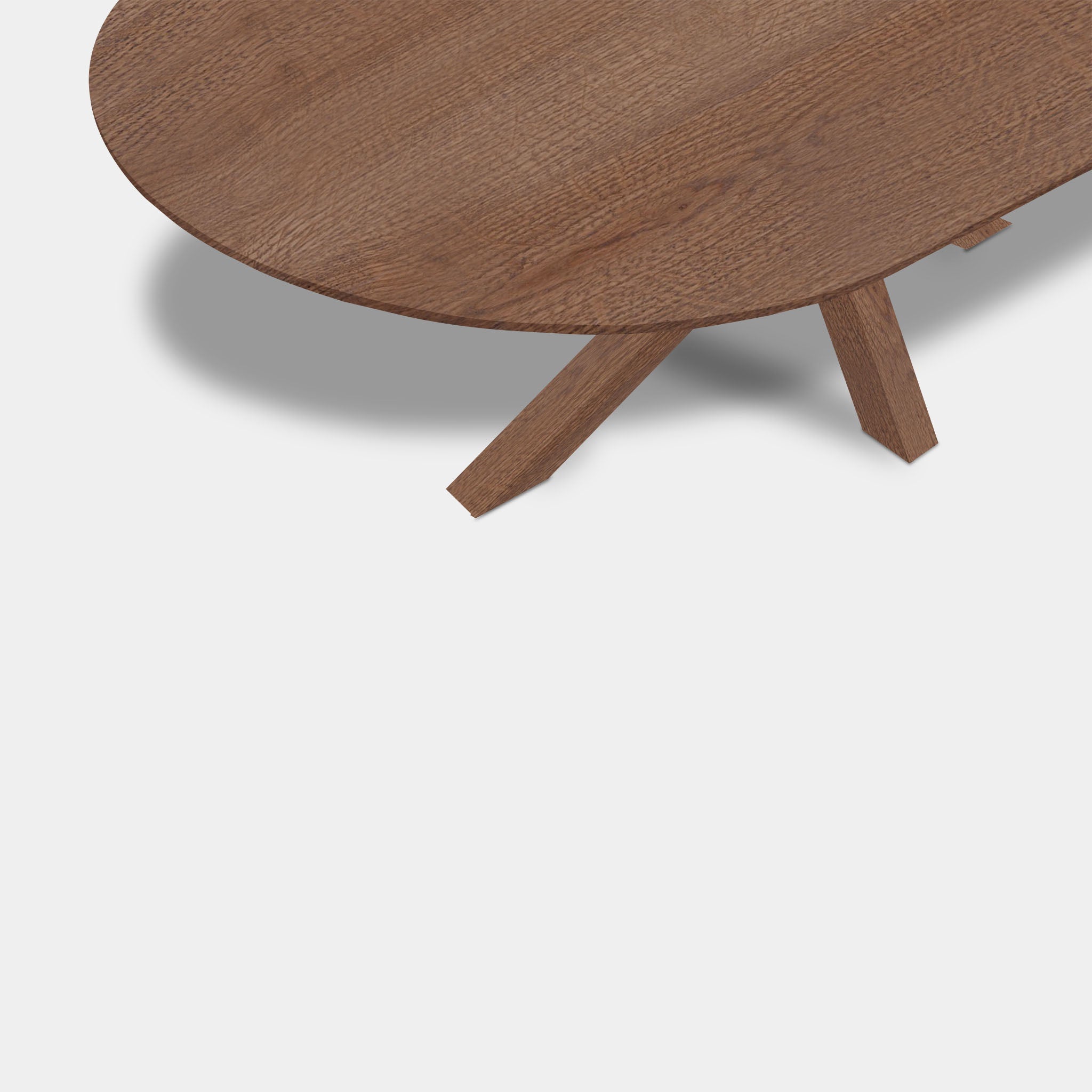 Table plate ovale en chêne - Matrix Wood - Cannelle