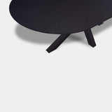 Tafel Plat Ovaal eikenhout - Matrix hout - Donker Eiken