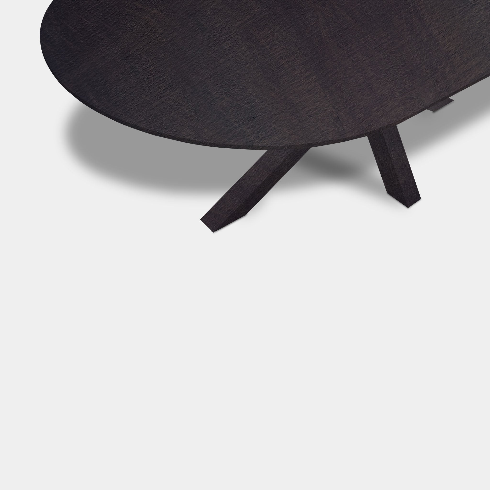 Table Flat Oval Oak Wood - Matrix Wood - Night Glow
