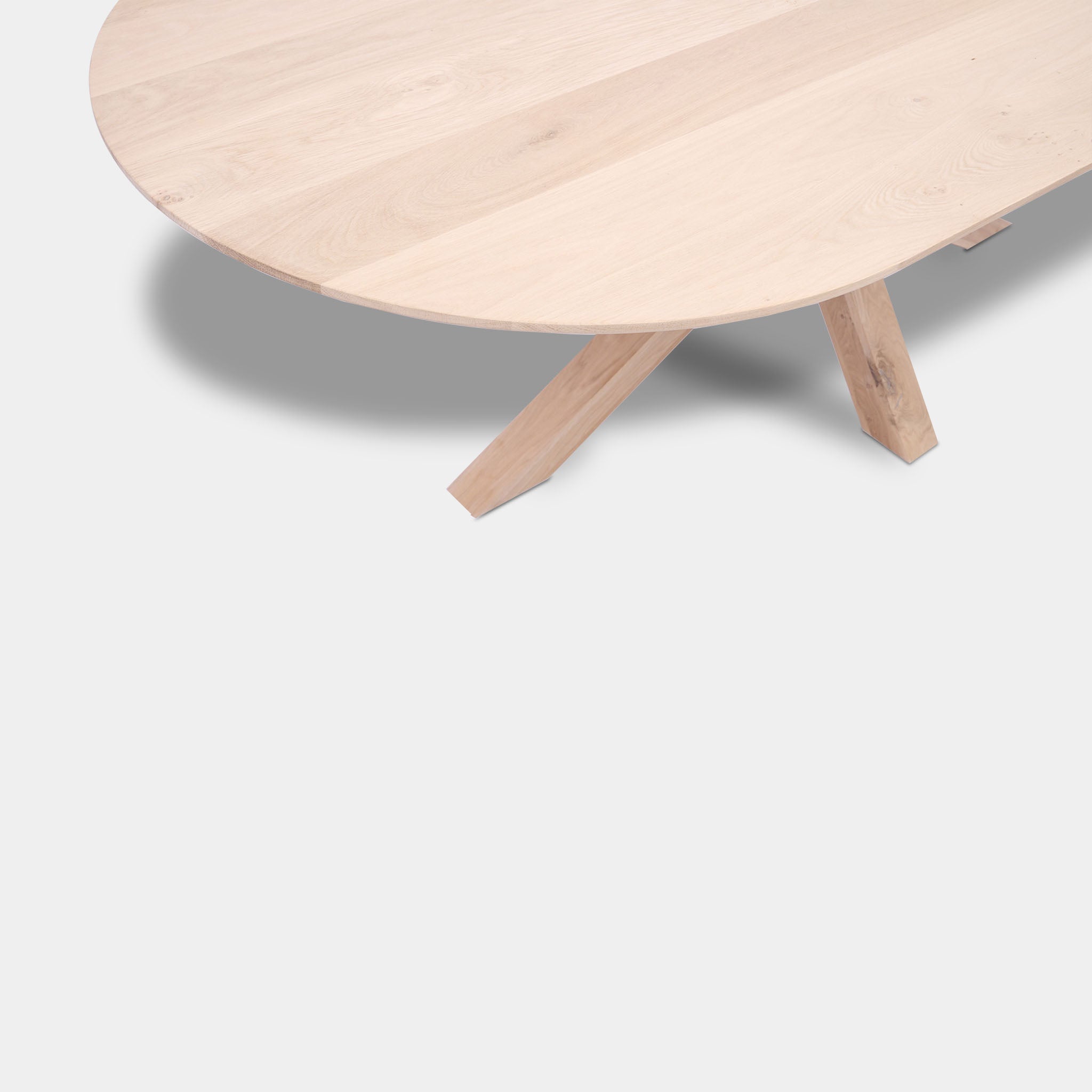 Table Flat Oval Oak - Matrix Wood - Untreated