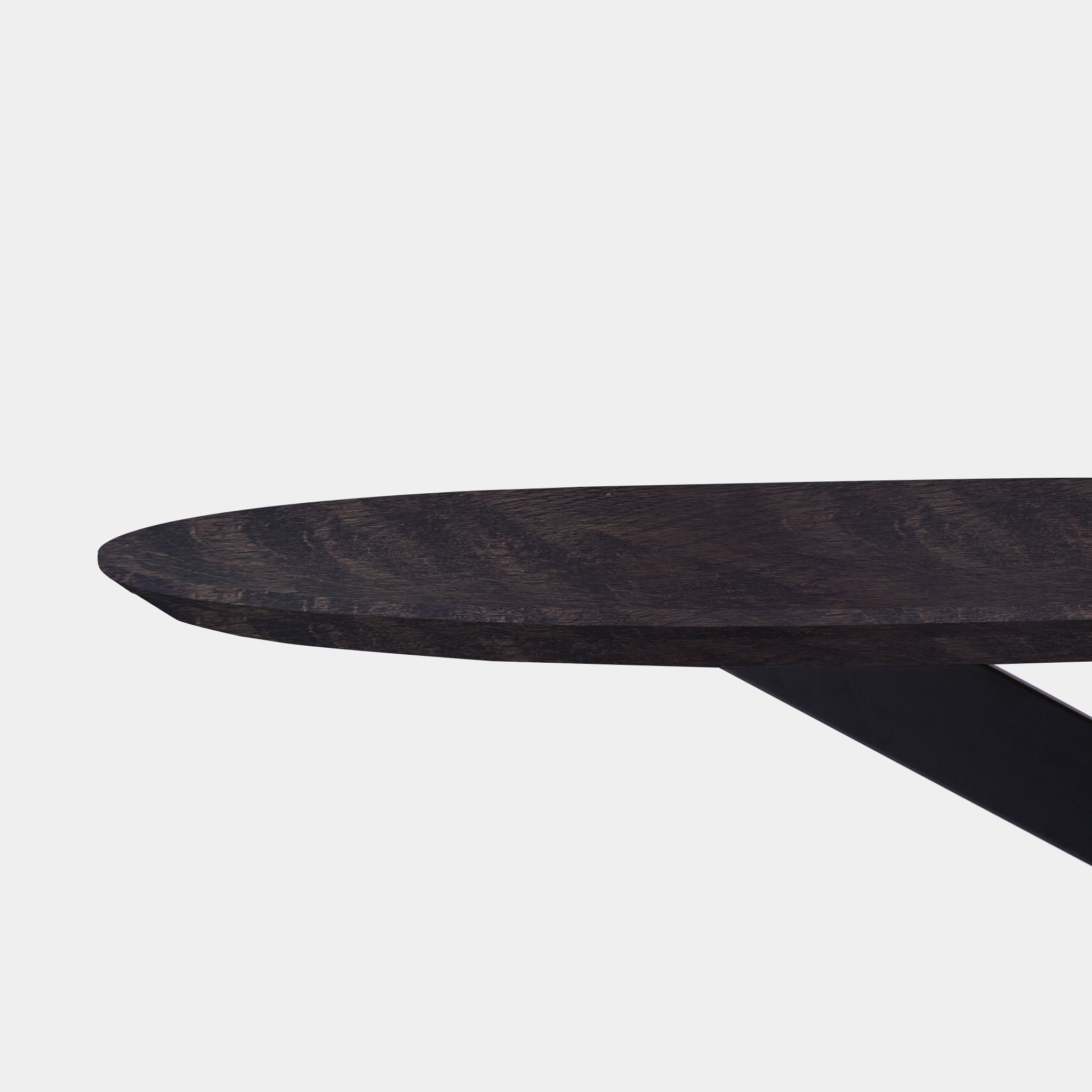 Tafel Plat Ovaal Eikenhout - Matrix XL- Dark Grey