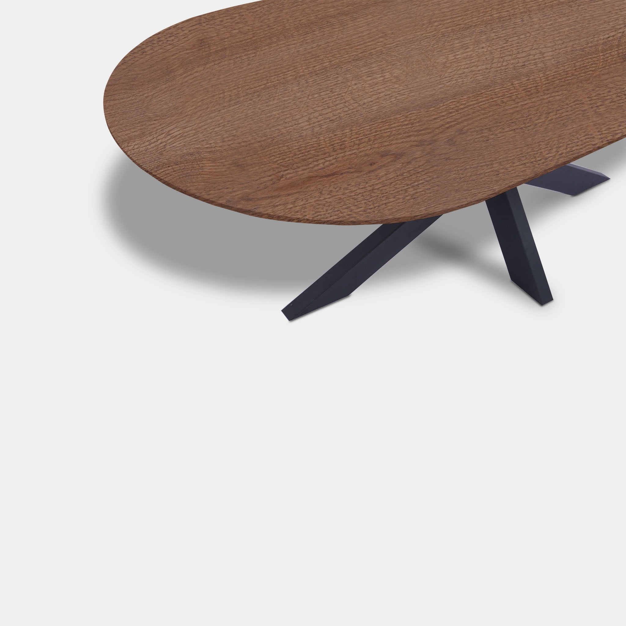 Tafel Plat Ovaal Eikenhout - Matrix - Cinnamon