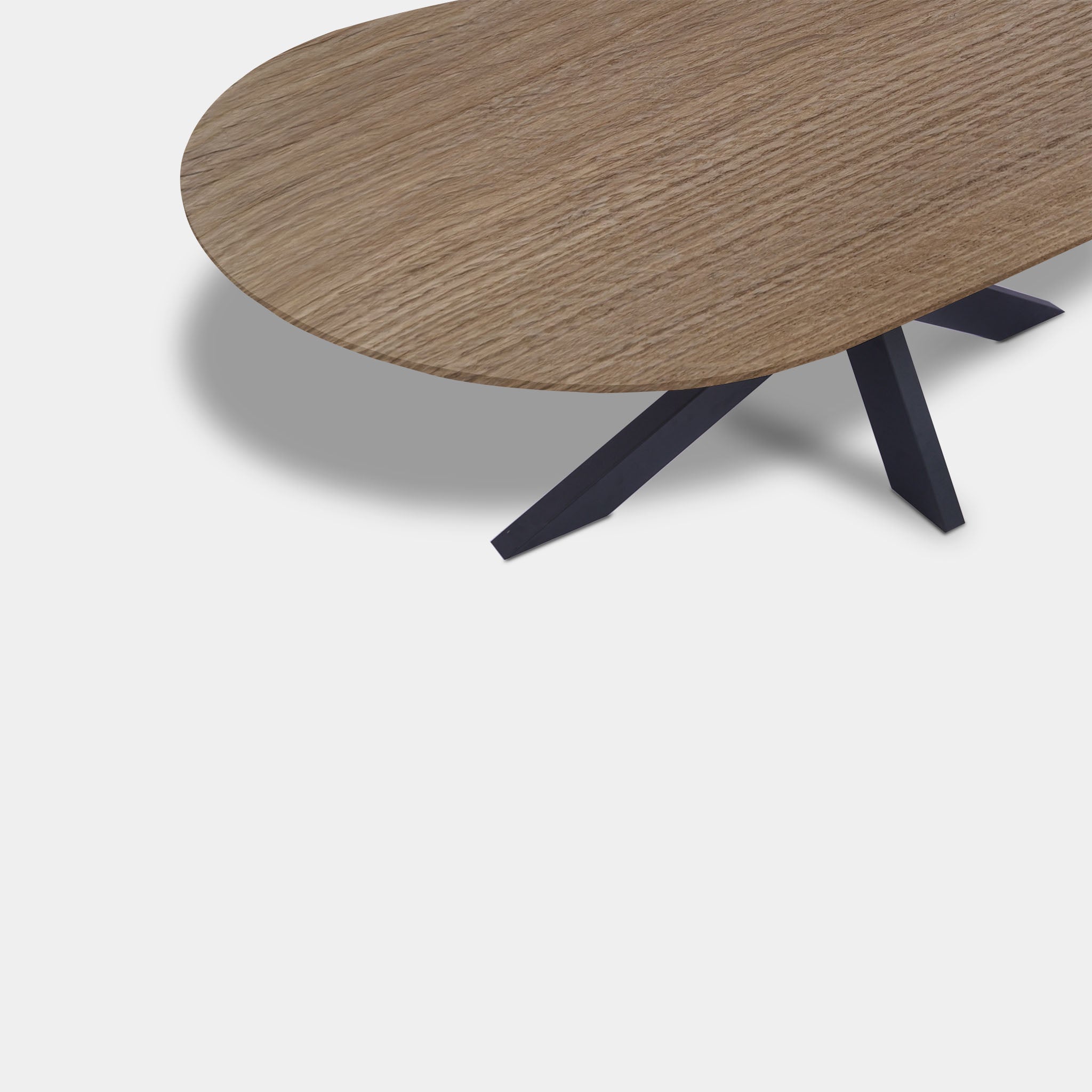 Tafel Plat Ovaal Eikenhout - Matrix - Pura Natura