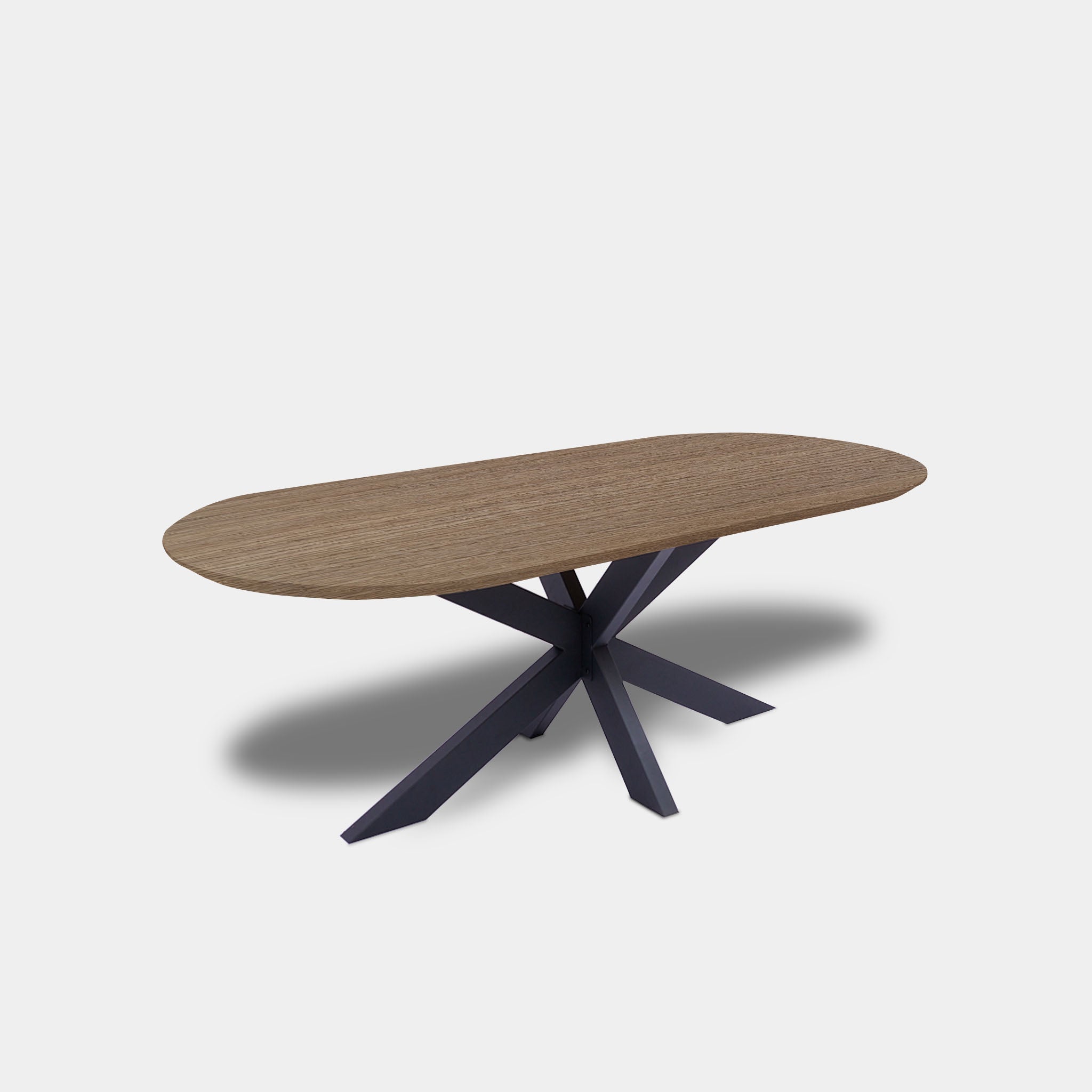 Tafel Plat Ovaal Eikenhout - Matrix - Pura Natura