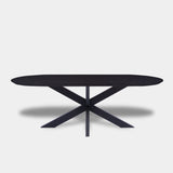 Tafel Plat Ovaal Eikenhout - Matrix XL - Donker Eiken