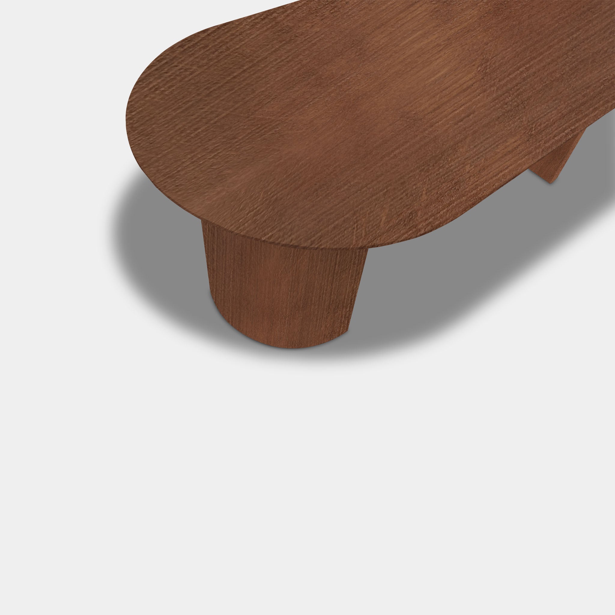 Tafel Plat Ovaal Eikenhout - Half Rond - Toscane 102