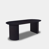 Tafel Plat Ovaal Eikenhout - Half Rond - Donker Eiken