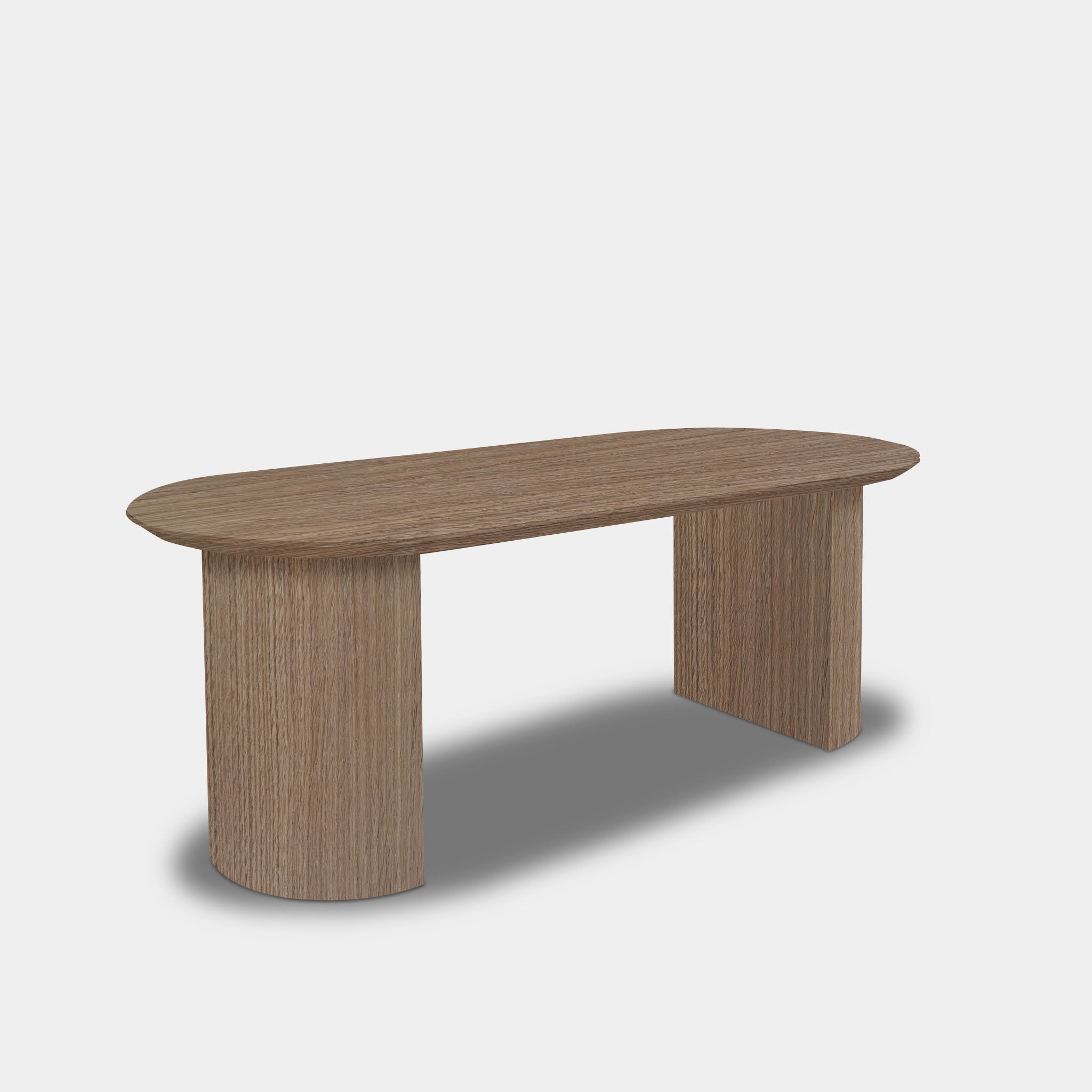 Table Flat Oval Oak - Half Round - Pura Natura