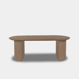 Tafel Plat Ovaal Eikenhout - Half Rond - Pura Natura