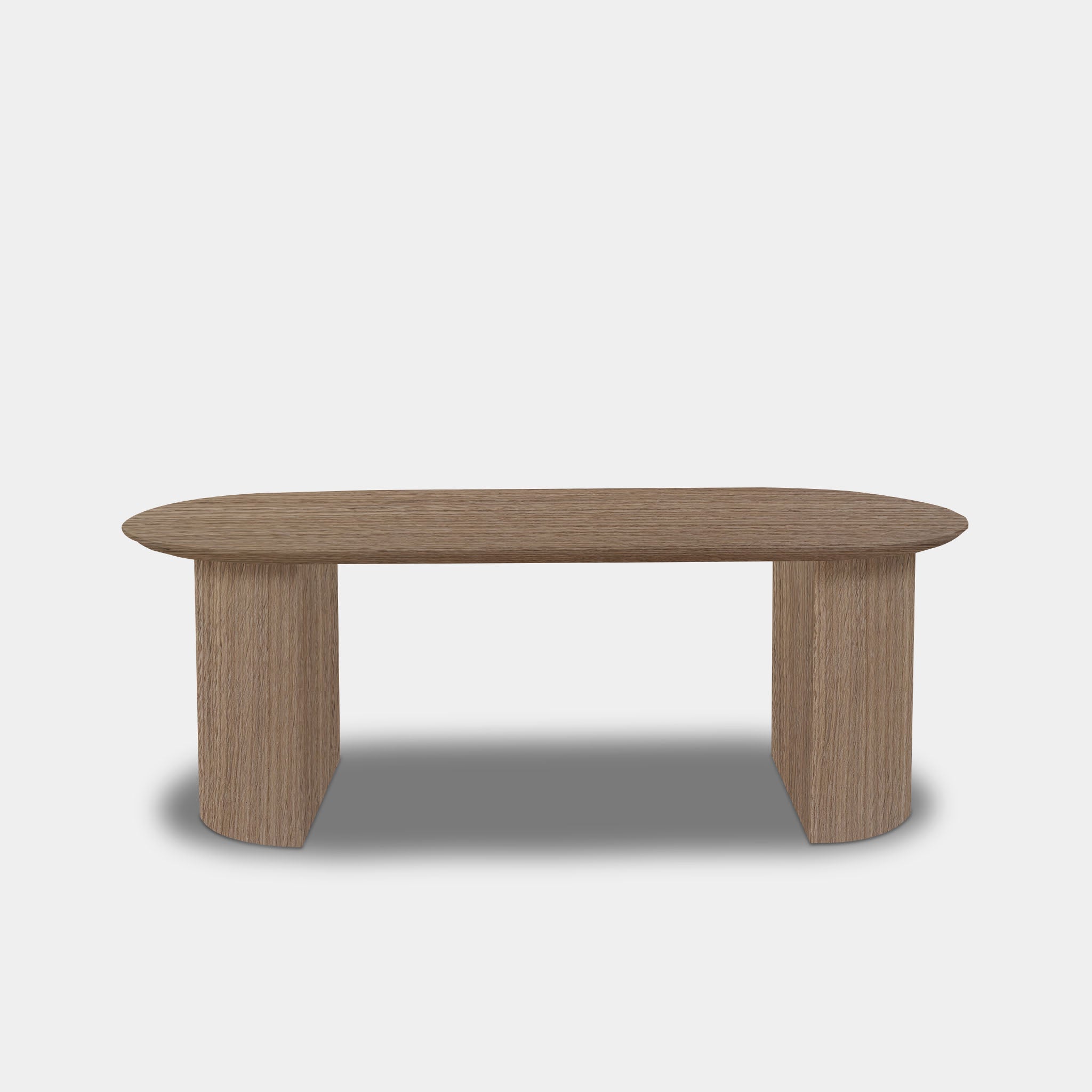 Table Flat Oval Oak - Half Round - Pura Natura
