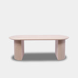 Tafel Plat Ovaal Eikenhout - Half Rond - Onbehandeld