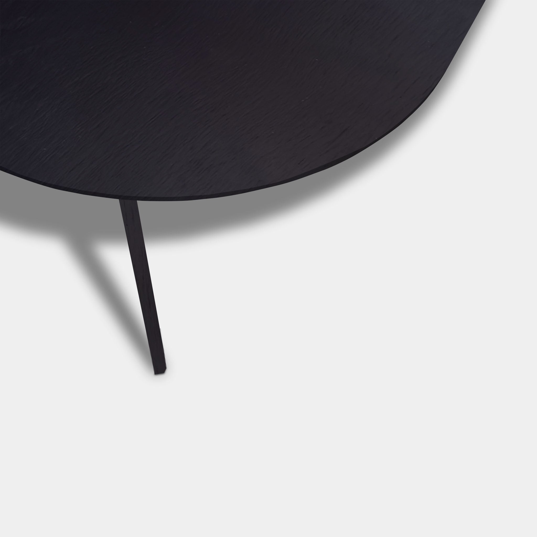 Tafel Plat Ovaal Eikenhout - Hout Onderstel - Donker Eiken
