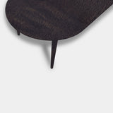 Tafel Plat Ovaal Eikenhout - Konisch - Dark Grey