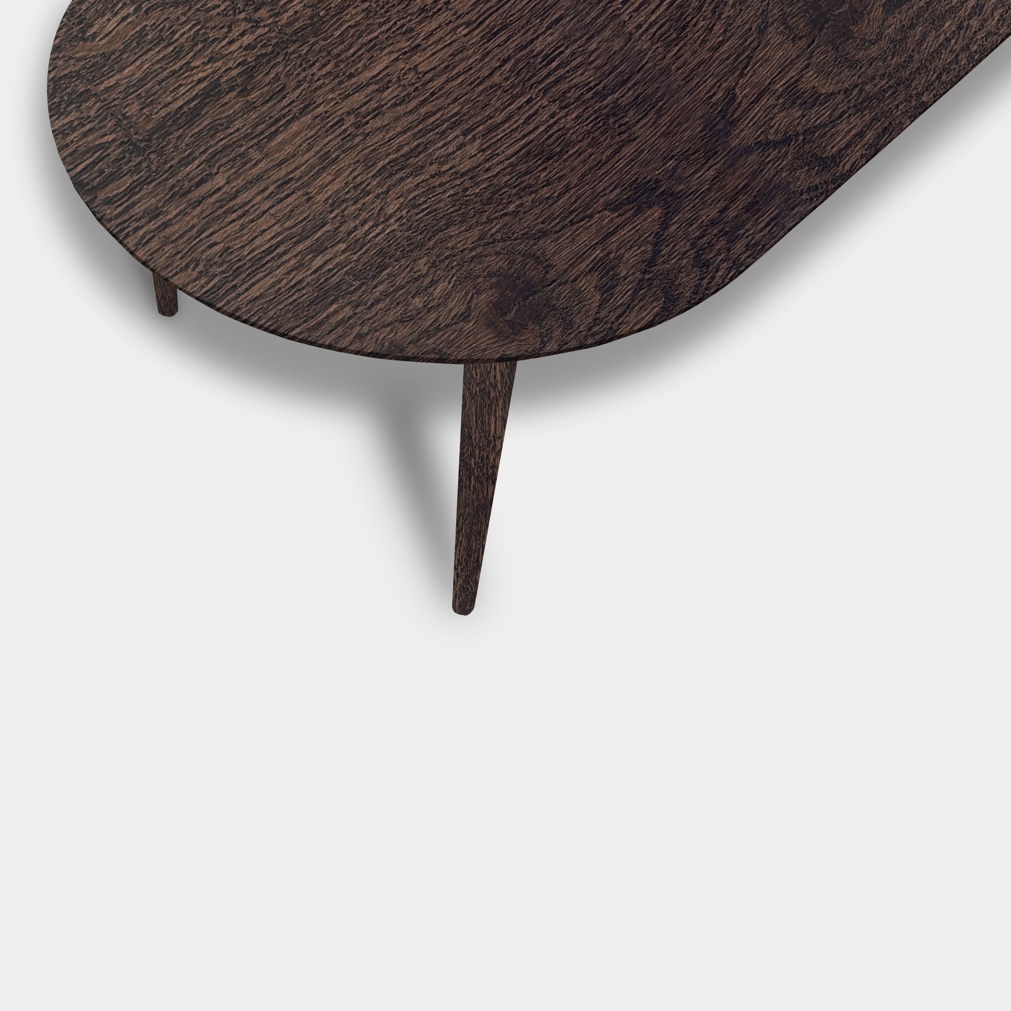 Tafel Plat Ovaal Eikenhout - Konisch - Dear Brown
