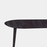 Tafel Plat Ovaal Eikenhout - Konisch - Dark Grey
