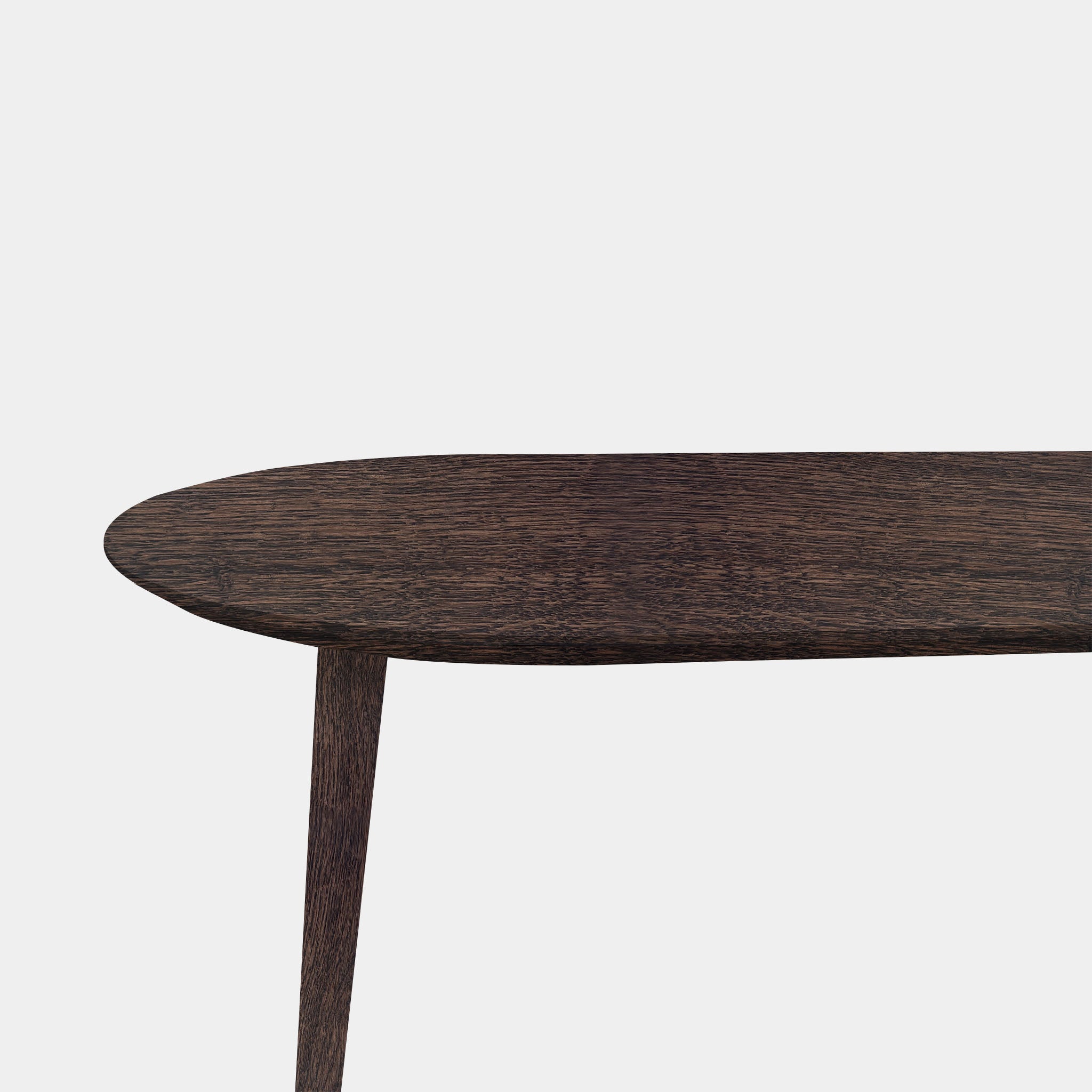 Tafel Plat Ovaal Eikenhout - Konisch - Dear Brown