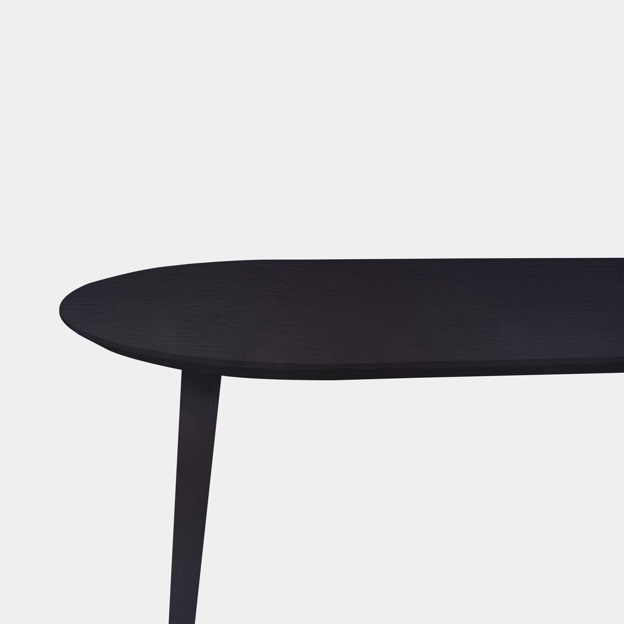 Tafel Plat Ovaal Eikenhout - Konisch - Donker Eiken