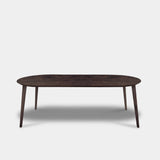 Tafel Plat Ovaal Eikenhout - Konisch - Dear Brown