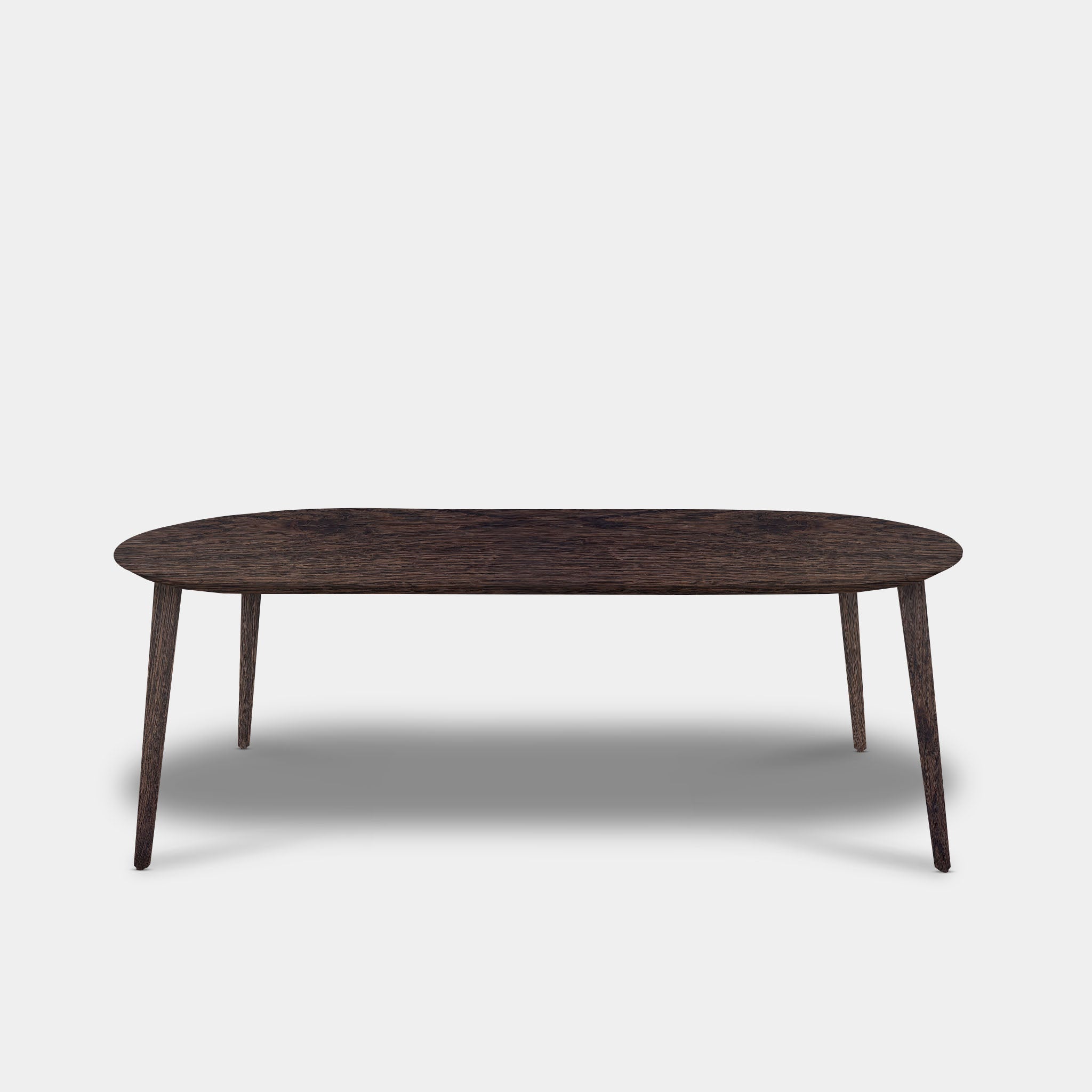 Tafel Plat Ovaal Eikenhout - Konisch - Dear Brown