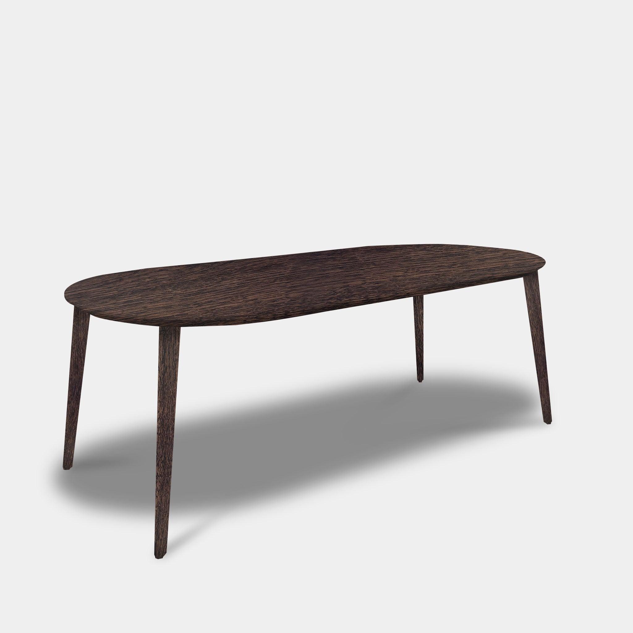 Tafel Plat Ovaal Eikenhout - Konisch - Dear Brown