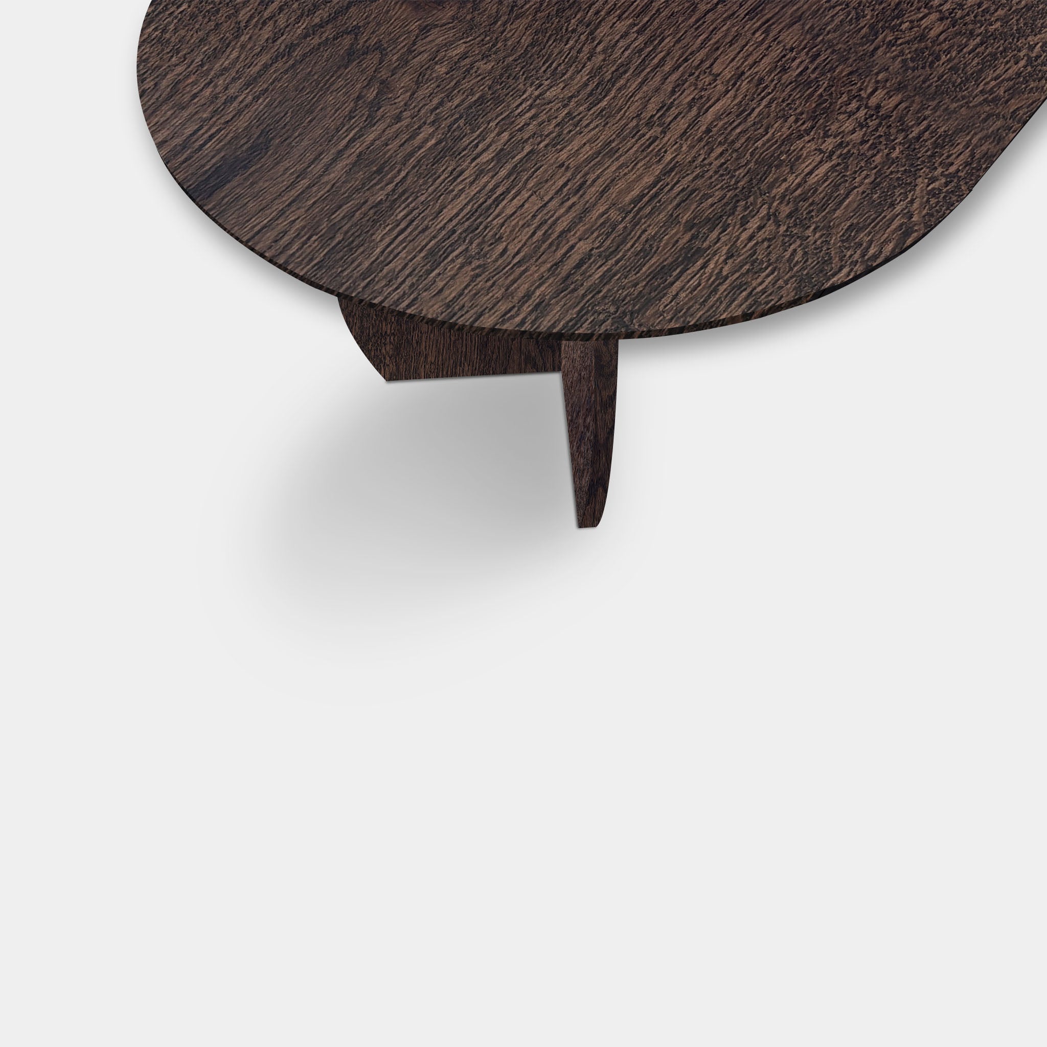 Tafel Plat Ovaal Eikenhout - Set Driehoek - Dear Brown