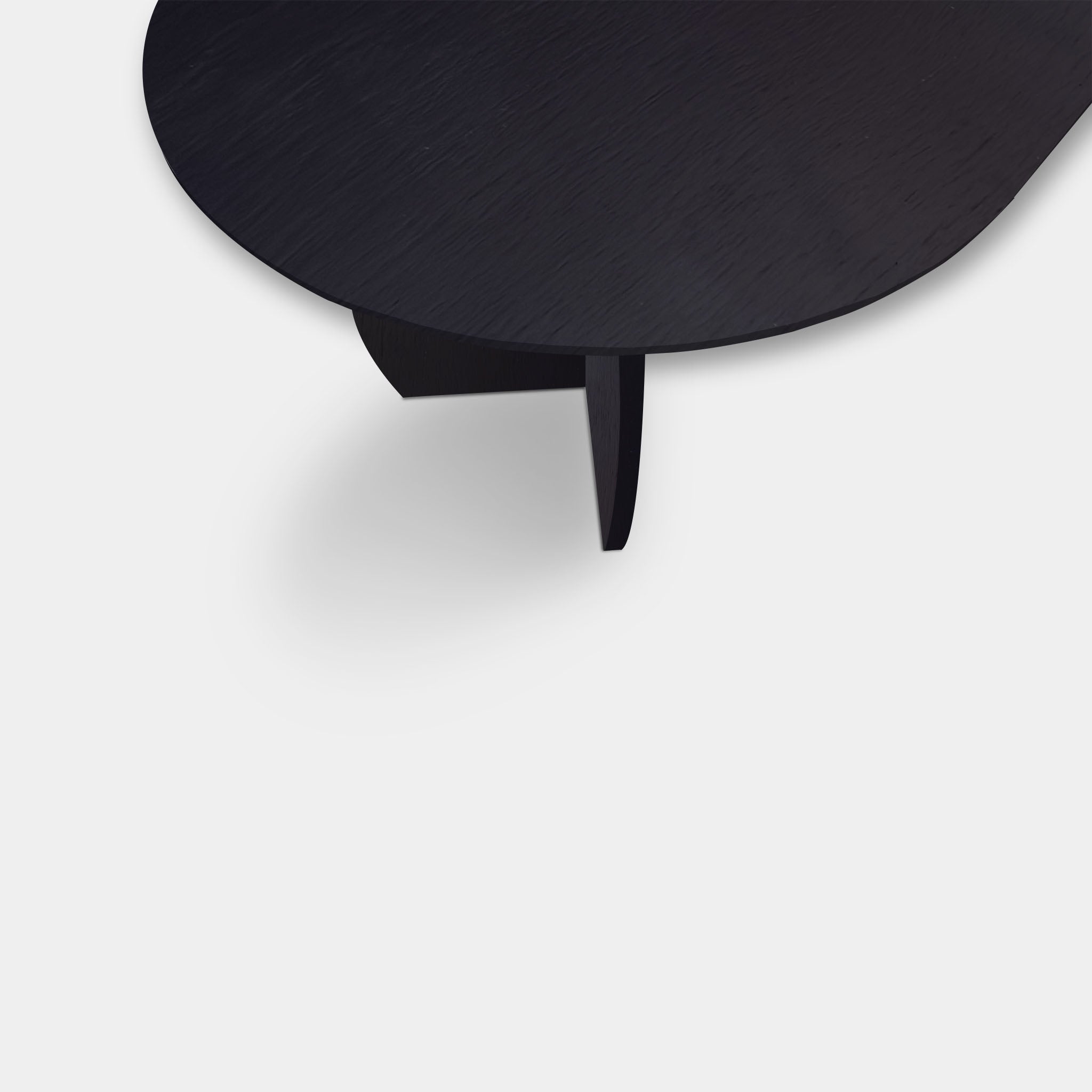 Tafel Plat Ovaal Eikenhout - Set Driehoek - Donker Eiken