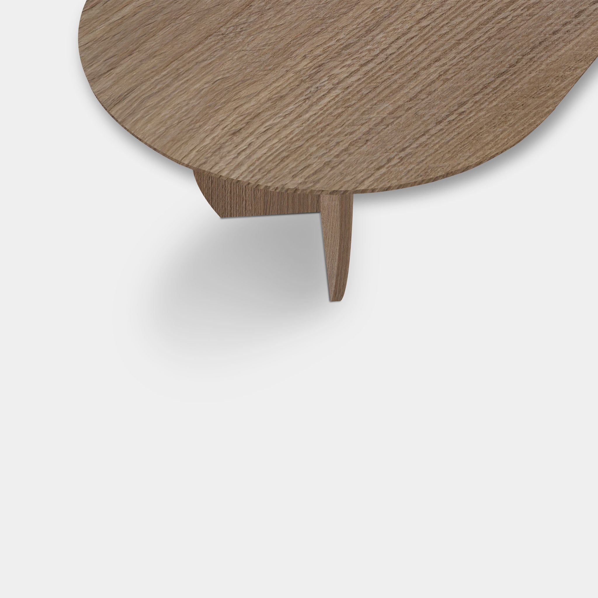 Tafel Plat Ovaal Eikenhout - Set Driehoek - Pura Natura