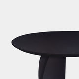 Tafel Plat Ovaal Eikenhout - Set Driehoek - Donker Eiken