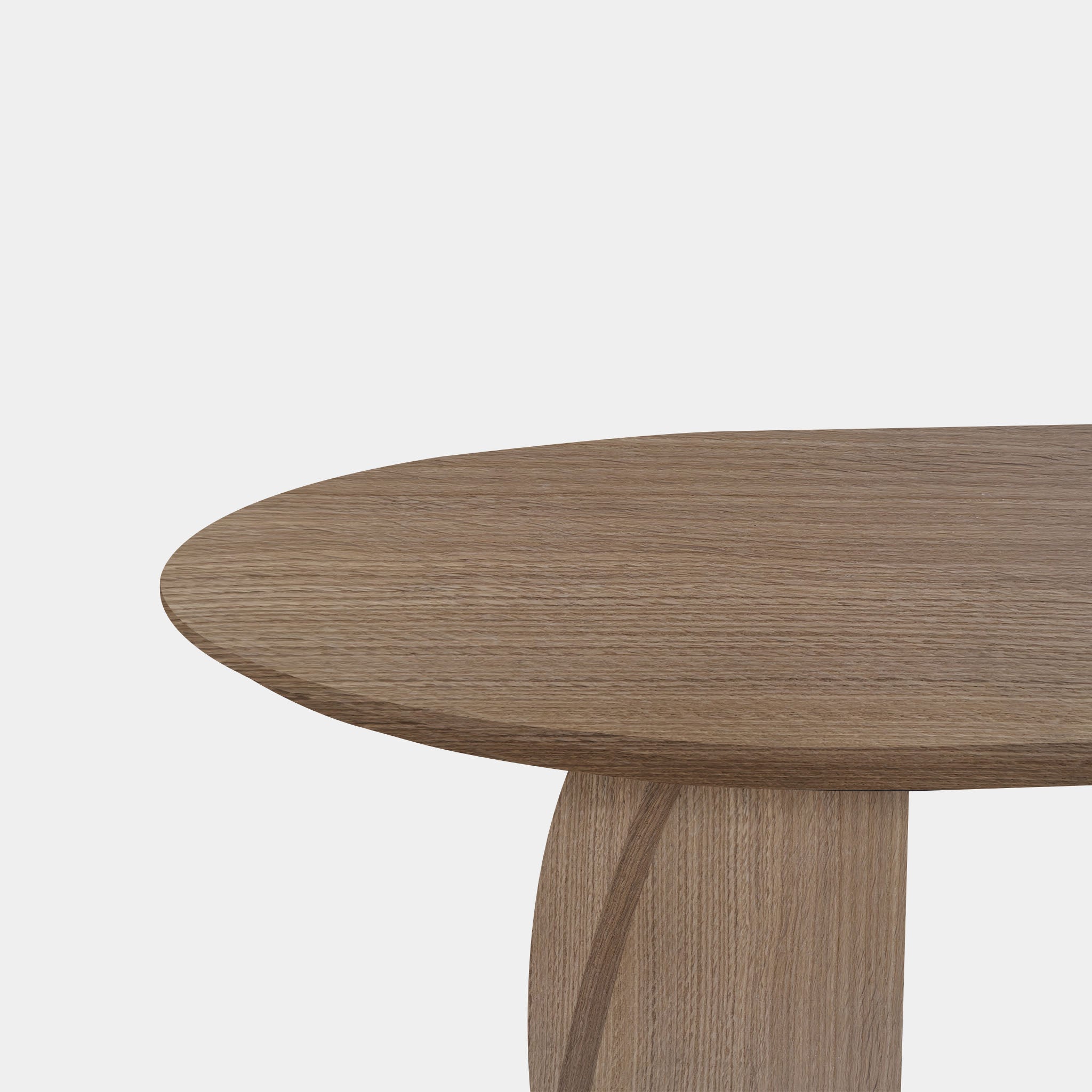 Tafel Plat Ovaal Eikenhout - Set Driehoek - Pura Natura