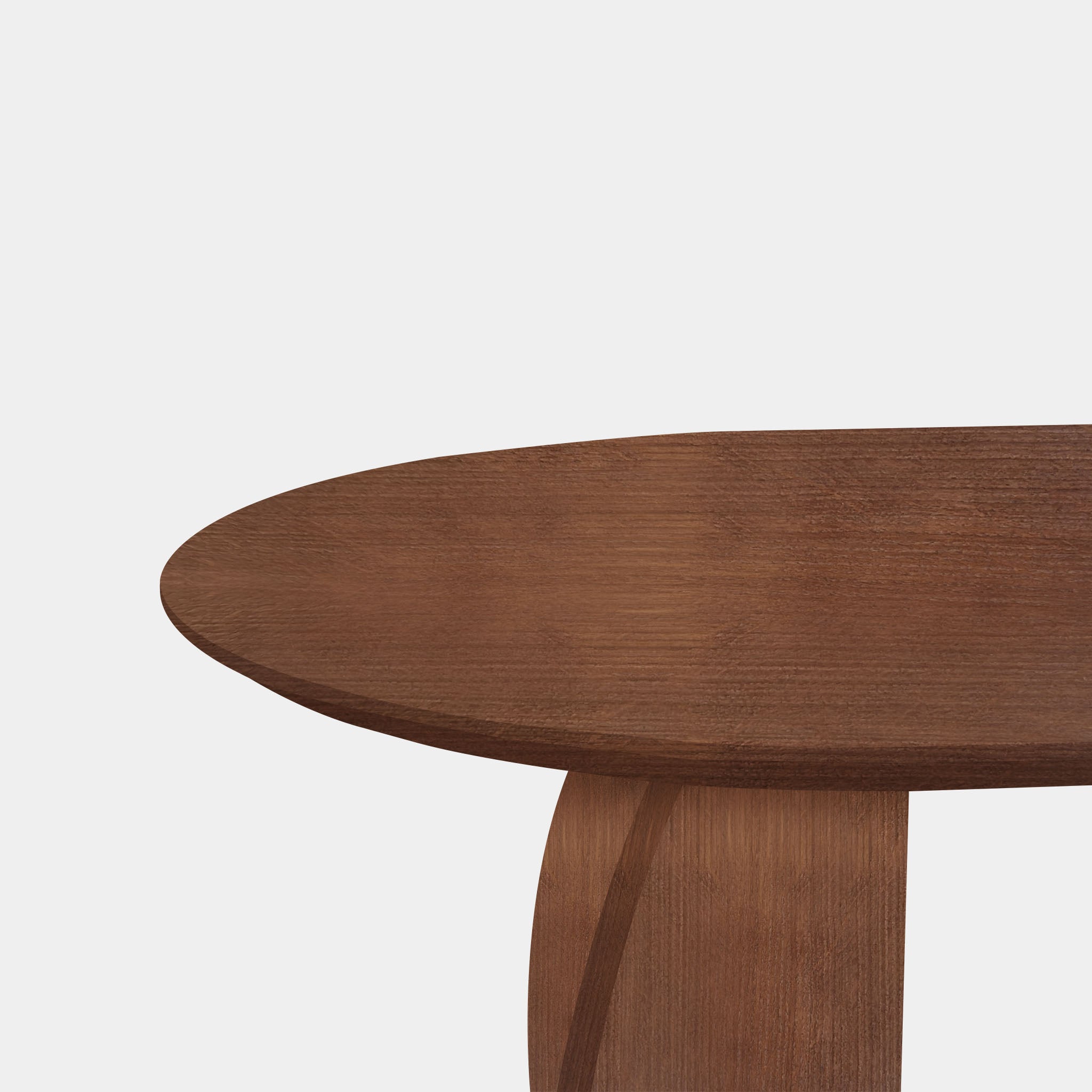 Tafel Plat Ovaal Eikenhout - Set Driehoek - Toscane 102
